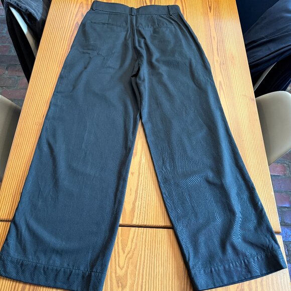 Everlane - The Draper Pleated Pant in Buttersmooth - Black - Size 6R - Picture 6 of 7